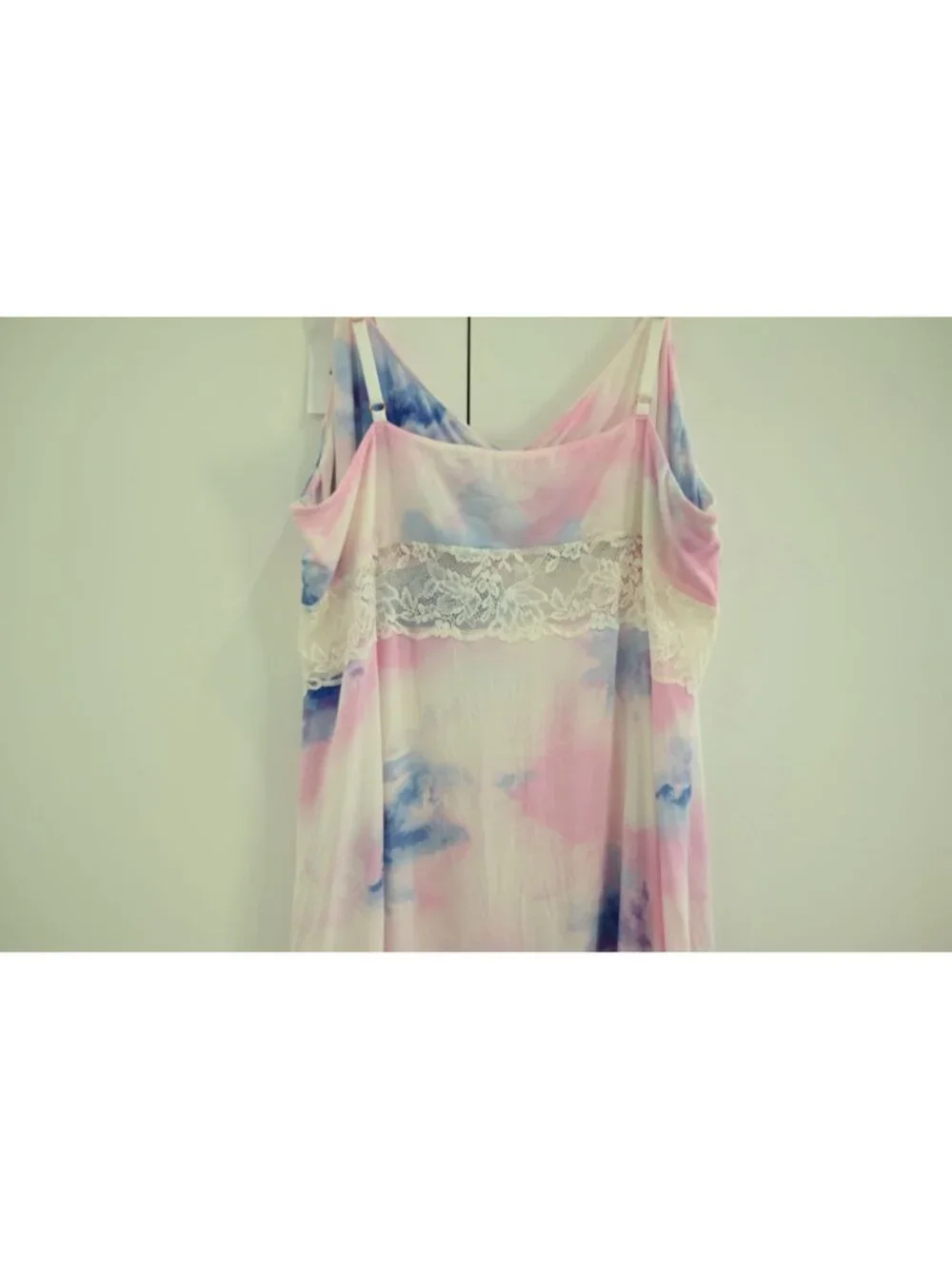 NWOT I.N.C. International Concepts Lace Trim Jersey Chemise Sz XXL Tie Dye